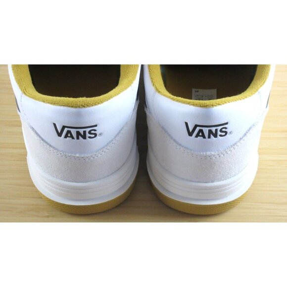Vans Men\'s Hylane True White Harvest Gold Striped Lifestyle Shoes Size 10 NIB main image 5